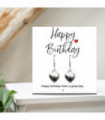 Happy Birthday Earrings - Message Card
