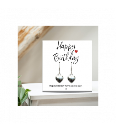 Happy Birthday Earrings - Message Card