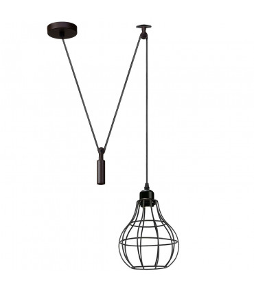 Hanging Pendant Lamp Retro Industrial Vintage Light Metal Black without bulb