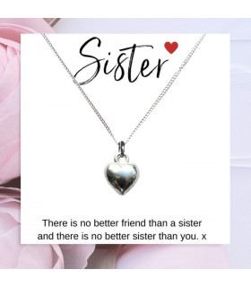 Necklace & Sister Message Card