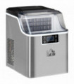 Ice Maker Machine Counter Top Silver 20kg in 24 Hrs 37.1H x 25.2L x 36Wcm