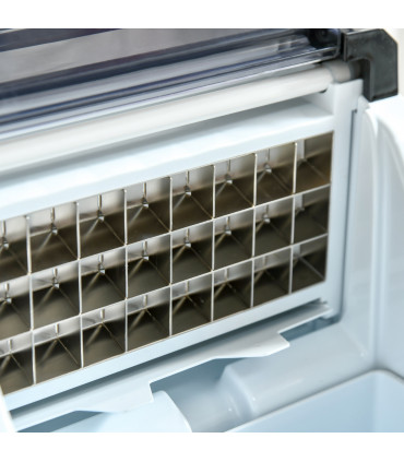 Ice Maker Machine Counter Top Silver 20kg in 24 Hrs 37.1H x 25.2L x 36Wcm