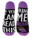 If you can read this bring me... socks (6-11 / Chocolate)