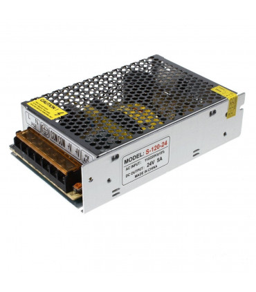 LED Power Supply Transformer Silver Metal Electronic Parts DC24V 120W IP20