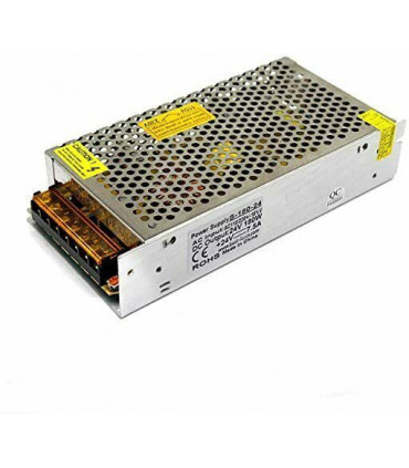 LED Switching Power Supply IP20 DC24V 180W Silver Metal Electronic Parts