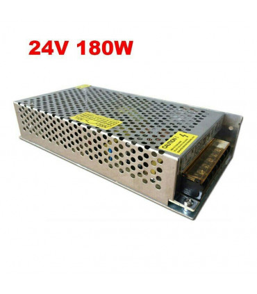 LED Switching Power Supply IP20 DC24V 180W Silver Metal Electronic Parts