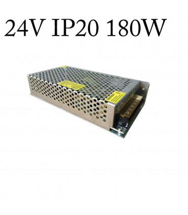 LED Switching Power Supply IP20 DC24V 180W Silver Metal Electronic Parts