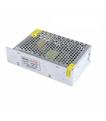LED Power Supply Transformer Silver Tone Metal Electronic Parts 72W 24V