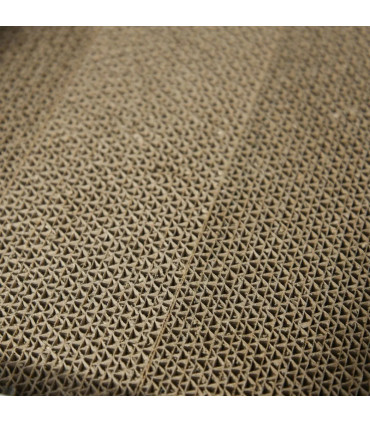 Indoor Feline Cat Box Furniture Kitty Table w/ Scratch & Magnetic Doors, Grey