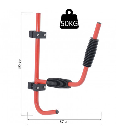 Kayak Wall Mount Rack Heavy Duty Storing Storage Hangers Canoe Fixings Iron Red