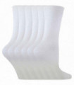 KIDS Solid Colour Cotton Socks (12-3 UK / White)