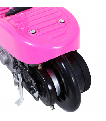 Kids Foldable Electric Powered Scooter Metal Pink 76L x 38W x 86-96Hcm