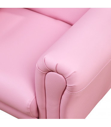 Kids Sofa Children Chair Seat Armchair Pink Wood Plastic 25D Fireproof Sponge