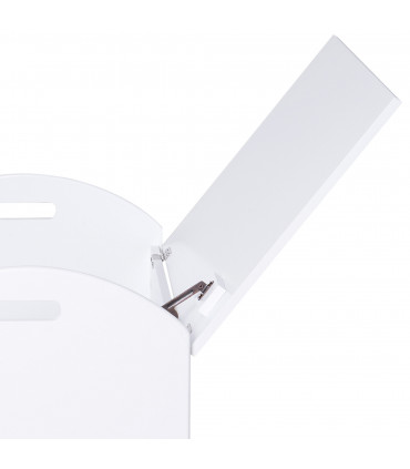 Kids Wooden Toy Children Organizer Side Handle White - MDF 46.5H x 62L x 40Wcm