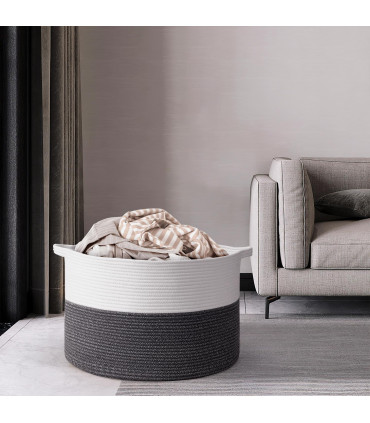 Cotton Rope Laundry Basket