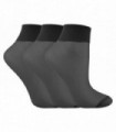 LIVIA - 3 Pairs Ankle Pop Socks (Black)