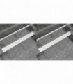 Linear Shower Drain 2 pcs Bubble 1030x140 mm Stainless Steel
