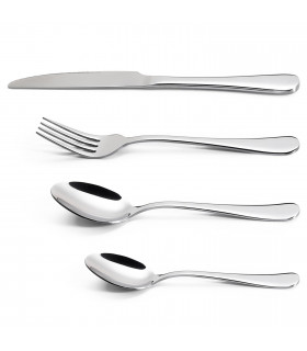 Cutlery Set - Stainless Steel 24 PCs Silverware Flatware Dinnerware Set