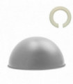 Ceiling Shades Retro Dome Easy Fit Light Shades Metal Grey 7.09x14.89 inches