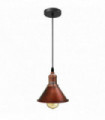 Pendant Light Shade Rustic Red Metal PVC Modern Design Lamp Retro Vintage Style