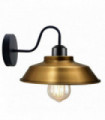 Swan wall lamp Yellow Brass Metal Bowl Shape Shade Retro Industrial Wall Lights