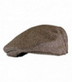 Mens Traditional Flat Cap (L/XL / GL227 Brown)