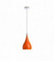 Ceiling Lamp Shade Metal E27 Orange Teardrop Pendant Light 40x30x30 cm