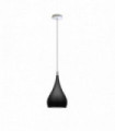 Metal E27 Black Teardrop Pendant Light Modern Industrial Hanging Light Fixture 