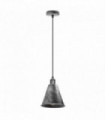 Pendant Lights Modern Hanging Cone Shaped Pendant Light Fixture Brushed Silver