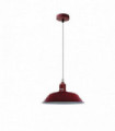 Ceiling Lamp Pendant Light Fixture Modern Hanging Burgandy Metal 36x36x115cm