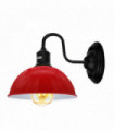 Wall Light Modern Industrial Red Metal Arm E27 Sconce Fixture 21x21x23cm