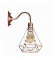 Wall light Modern Vintage Retro Industrial Rose Gold 34.00 x 32.00 x 20.00 cm