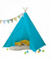 Indian Tent TeePee Canvas Blue 84.00 kg Kids Lounge Sleep Play Relax Fun