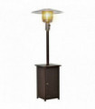 Gas Patio Heater 12KW Wicker Rattan Brown 81 Lx81 Wx221 H cm Terrace Standing