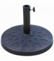 Garden Parasol Stand Bronze Tone Resin Steel 45cm x 33cm x 45cm (H) Pole Size