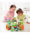 Baby Stacking Cubes 10 Cardboard Cubes Multicolour 16x15.5x15.5cm
