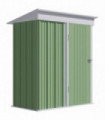 Steel Garden Shed, Small Lean-to Shed for Bike Tool, 5x3 ft, Green, 161cm x 95cm