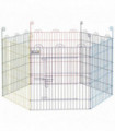 Metal Playpen for Small Pets, Multi-Colored, 665L x 3W x 60H cm, Easy Assembly