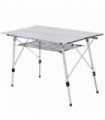 Portable Aluminium Picnic Table Outdoor BBQ Party Silver 120cm x 70cm