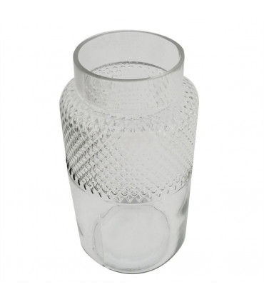 Clear Glass Diamond Vase