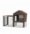 Rabbit Hutch Cover, Bunny Guinea Pig Cage Protector Water-Resistant Cover