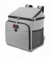 Cooler Backpack 26Lt Grey 1680D Oxford PEVA EPE Wide Opening Leak-proof Lining