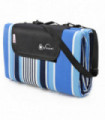 Acrylic Blue Stripe 260X220cm Folding Picnic Blanket Waterproof & Sandproof