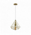 Ceiling Hanging Light Cage Shade Gold Vintage Industrial E27 Metal Pendant Lamp