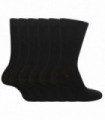 6 Pairs Children's School Socks (9-12 UK / Black)