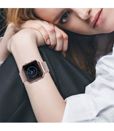 AQ Fitbit Blaze straps Rose Gold
