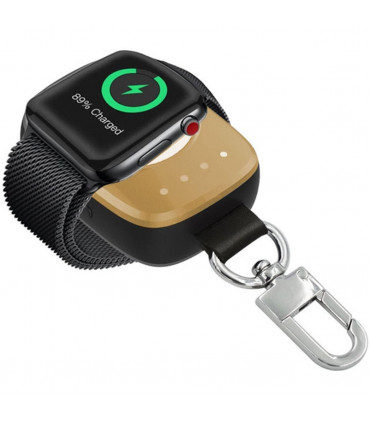 Wireless Watch Charger Gold Portable 400mAh Keychain Design 11x4.1x1.4cm ABS
