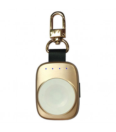 Wireless Watch Charger Gold Portable 400mAh Keychain Design 11x4.1x1.4cm ABS