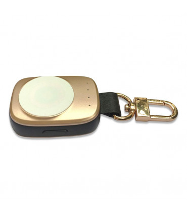 Wireless Watch Charger Gold Portable 400mAh Keychain Design 11x4.1x1.4cm ABS