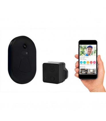 Aquarius Wifi Wireless Smart Camera Doorbell[Black]
